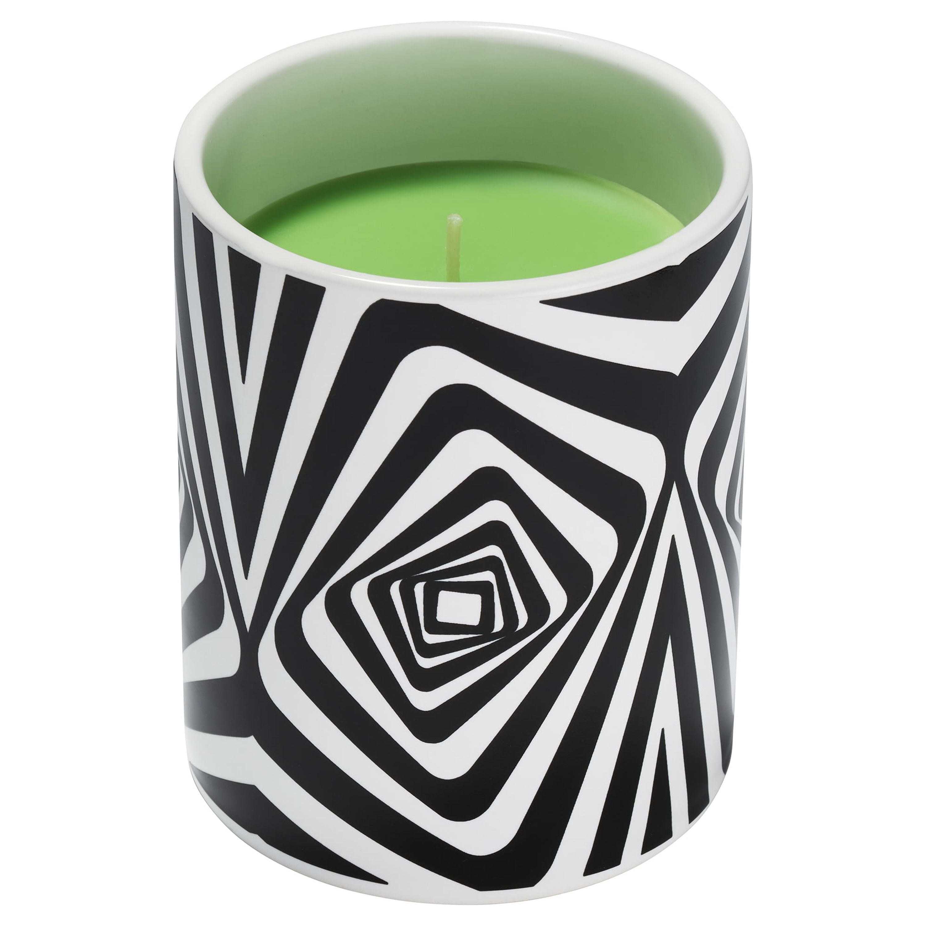 Glo Zone Color-Changing Scented Ceramic Christmas Holiday Candle, Vibin’ Green, 12 oz