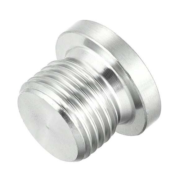 Tapón ciego de cabeza hexagonal interna con brida - M16 x 1.5 Hilo de tubo de acero inoxidable