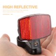 thumbnail image 4 of FONWILYO 1Set Mountain Bike Reflectors Yellow Plastic For Night Cycling 5.50X3.80X2.00Cm, 4 of 5