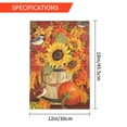 thumbnail image 3 of Hello Fall Home Decorative Garden Flag House Yard Flag Pumpkin Sunflowers for Indoor & Outdoor Decor 12 x 18 Inch, 3 of 7