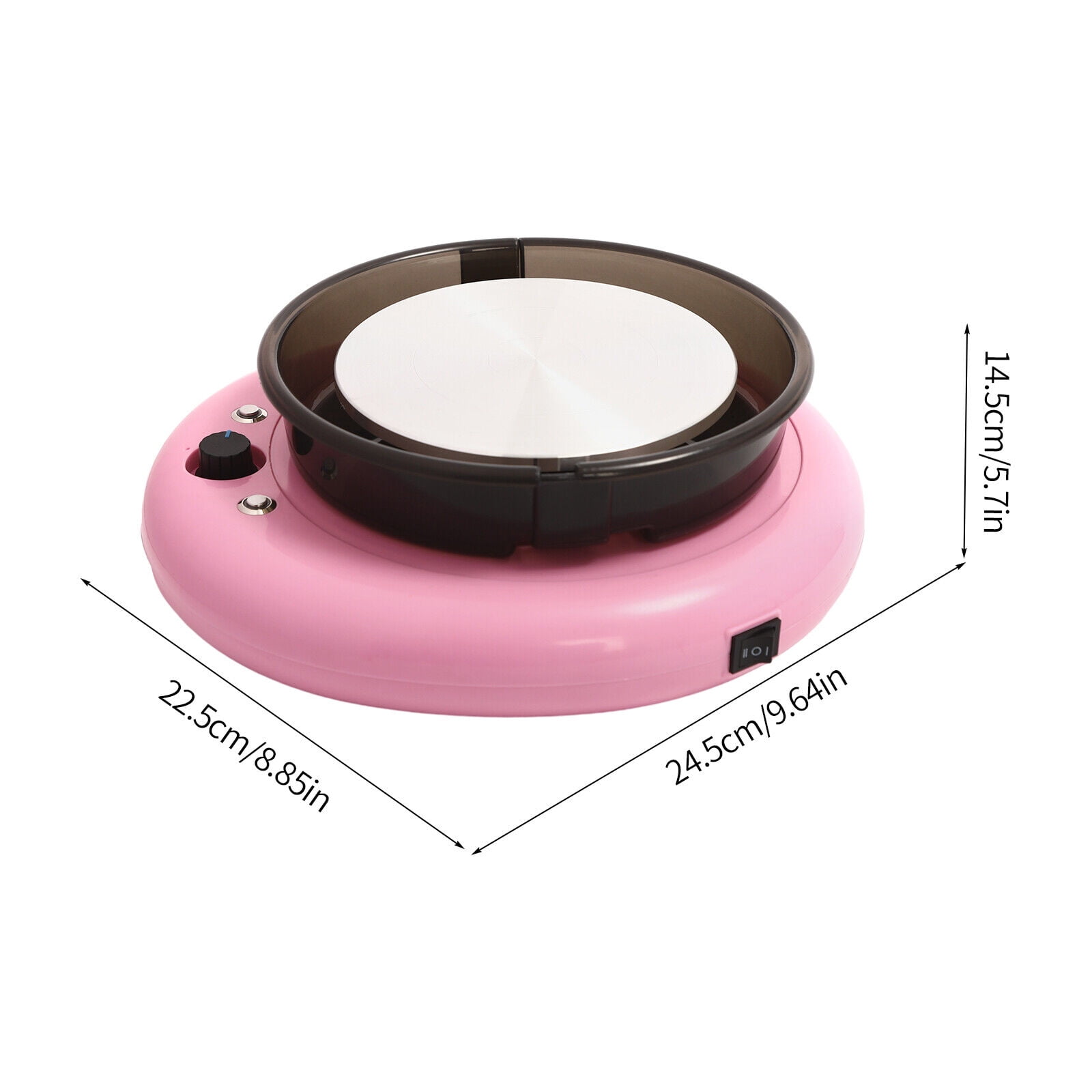 Portable 60W Mini Pottery Wheel Kit Adjustable Speed Mini Ceramic Wheel Machine Electric Ceramic Machine with 6 Inch Pottery Wheel for Kids Teens Adults Beginners Home DIY