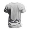 thumbnail image 5 of Men's V-Neck Slim Fit T-Shirt, Soft Cotton Short Sleeve Top, Casual Athletic Tee for Everyday Wear, Burgundy, 5 of 8