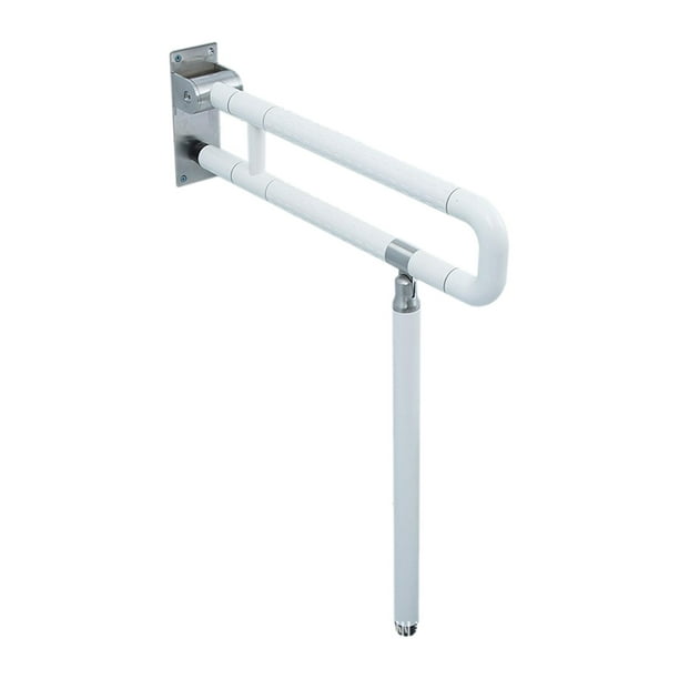 Barres d'appui pliables pour handicapés Barres de toilette avec poignée de  douche Main courante Grab White