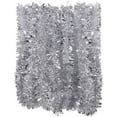 thumbnail image 4 of Silver Tinsel Garland Christmas Tree Decorations Wedding Birthday Party Supplies for 16.5 FEET Long, 4 of 7