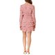 thumbnail image 4 of INSPIRE CHIC Vestido Floral de Cintura Ajustable con Cuello en V y Mangas Largas con Volantes Rosa S, 4 of 6