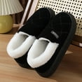 thumbnail image 6 of Women's Men's Fuzzy Memory Foam Slippers Closed Back Cordurory Bedroom House Shoes Winter Warm Indoor Ourdoor Slip on Booties, 6 of 6