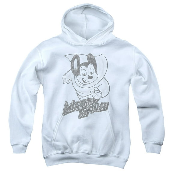 Mighty Mouse - Mighty Sketch - Youth Hooded Sweatshirt - X-Large