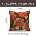 thumbnail image 2 of LALILO Throw Pillow Covers Classic Vintage Flower Flower Butterfly Floral Cushion Cover 18" x 18", 2 Pack, 2 of 6