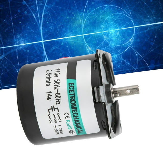 Ac Synchronous Motor, 14W Permanent Magnet Synchronous Turntable Motor Electric Turntable with Bracket for Micro Machinery and Robotics