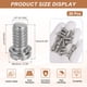 thumbnail image 2 of Uxcell 20Pcs 1/4x12 (1/4-20UNC) Tornillos para Aspas de Ventilador de Techo, Plateado, 2 of 6