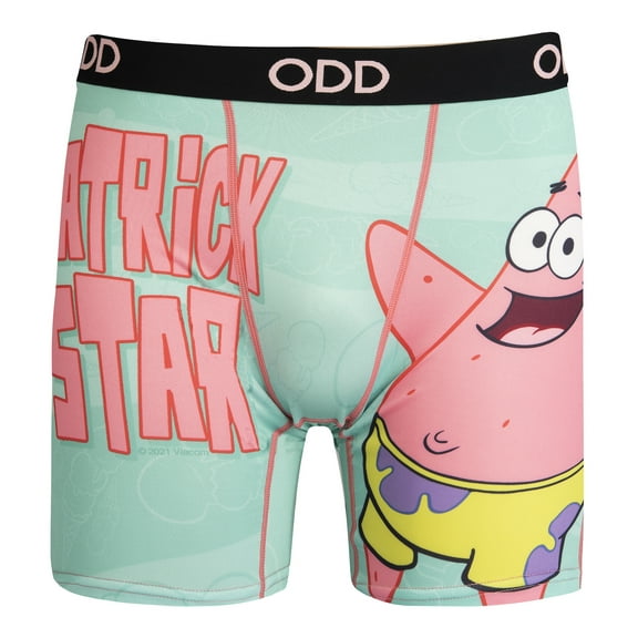 ODD SOX, Funny Men's Boxer Briefs Underwear, Nickelodeon SpongeBob, Patrick