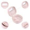 thumbnail image 4 of Unique Bargains PU Leather Travel Jewelry Box with Mirror Pink, 4 of 7
