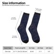 thumbnail image 2 of Rateoe Navy Dark Blue for Women Casual Calf Socks - Cute Crew Socks - Thin Soft Above Ankle Socks Size 5-11, 2 of 6