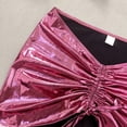 thumbnail image 3 of Pounoo Bikini Sets for Women Metallic Shine Triangle Top with Matching Cover Up Skirt Beach Vacation Cover Up Sets Swimwear Gift, 3 of 9