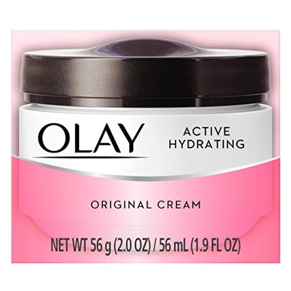 Olay Active Hydrating Cream Original Face Moisturizer, 1.9 oz, 2 Pack