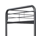 thumbnail image 3 of Sturdy Steel Triple Bunk Bed with Safety Rails & Ladder, Space-Saving Industrial Design for 3 Sleepers, Black – Ideal for Compact Bedrooms & Dorm Rooms, 3 of 7