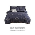 thumbnail image 3 of Drppepioner 4-Piece Brushed Wool Bedding Set - Soft and Fresh Bed Sheets With Quilt Cover - Cozy Home Textile Collection - Comfortable Bedroom Essentials For All Seasons Household, 3 of 6