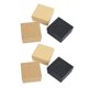 thumbnail image 1 of 6 Pcs Retro Ring Box Classic Fashion Kraft Paper Jewelry Storage Box For Women Girls Ladies (7x7x3cm, Dark Kraft Paper, Light Kraft Paper, Black Kraft, 1 of 3