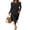 Black, variant on ANRABESS Womens 2026 Spring Long Sleeve Maxi Dress Crewneck Tie Waist Slit Casual Long T Shirt Dresses Winter Trendy Outfits Black XX-Large