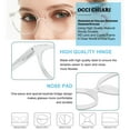 thumbnail image 3 of OCCI CHIARI Women Stylish Round Reading Glasses for Reader 100 125 150 175 200 225 250 275 300 350 400 500 600 (Transparent 600）, 3 of 6