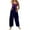 Multicolour, variant on Women's Romper Jumpsuit Casual Summer One Piece Print Overall Straight Leg Square Neck Sleeveless Wide Leg Loose Rompers Jumpers with Pockets