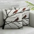 thumbnail image 3 of Awypu  Beautiful Red Birds Pillow Covers Cardinals on Bare Brown Tree Branches Winter Christmas Decorative Throw Pillow Covers Cushion Case for Home Sofa Couch Decoration, 3 of 5
