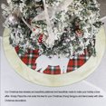 thumbnail image 2 of Ounissouiy de árbol de Navidad a cuadros de 117cm de diámetro, cubierta de Base, alfombra redonda flexible para Festival, fiesta de Kits de decoración para fiestas, 2 of 6