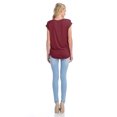 thumbnail image 6 of KOGMO Womens Short Sleeve Solid Basic Tunic Top Tee with Side Shirring, 6 of 6
