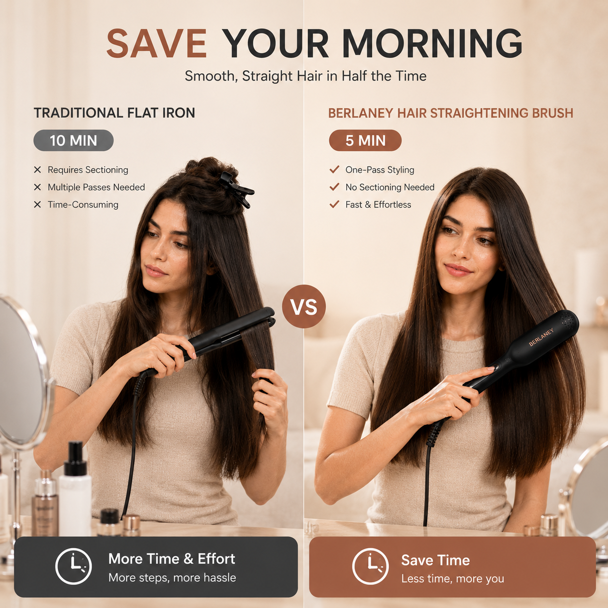 Berlaney Hair Straightener Brush One Step photo 4