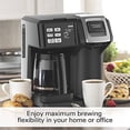 thumbnail image 3 of Hamilton Beach FlexBrew 2-Way Brewer Programmable Coffee Maker (49976) Bundle with Support Extension, 3 of 5
