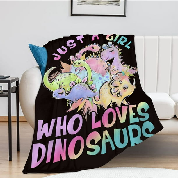 Dinosaur Blanket For Baby Boys and Girls Size 40"x50" Soft Warm Throw Blanket Perfect Birthday