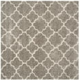 thumbnail image 3 of SAFAVIEH Hudson Jaye Geometric Shag Area Rug, Grey/Ivory, 9' x 9' Square, 3 of 11