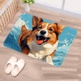 thumbnail image 5 of Corgi Dog Non-Slip Polyester Office Rug, Machine Washable Chair Rug - for Office Spaces, 5 of 6