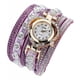 thumbnail image 4 of Reloj de de lujo para mujer Reloj de elegante para Púrpura Sunnimix Reloj de pulsera de cristal para mujer, 4 of 5