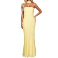 thumbnail image 1 of Vestido largo elegante y ajustado para mujer - Vestido largo de fiesta con cuello en V para invitadas a bodas y cócteles, 1 of 8
