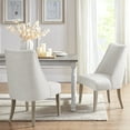 thumbnail image 2 of MARTHA STEWART Winfield Upholstered High Back Accent Dining Chair - Ivory, 2 of 5