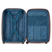 DELSEY PARIS Carrousel 28 Large Checked Hardside Expandable Spinner Luggage, Platinum