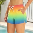 thumbnail image 6 of Two Piece Tankini Swimsuits for Women Gradient Tummy Control Bathing Suit with Shorts Athletic Swimwear, L, 6 of 7