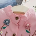 thumbnail image 3 of Toddler Dress for Girls, Vintage Baby Girls Embroidered Flower Princess Dresses Birthday Dress for Wedding Birthday Party, Pink, 3 of 6