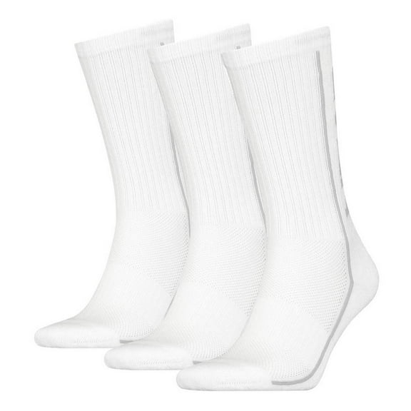 Head Unisex Socks - 3-Pack, Sports Socks, Mesh Insert, Solid Colour White 35-38 (Uk 2.5-5)