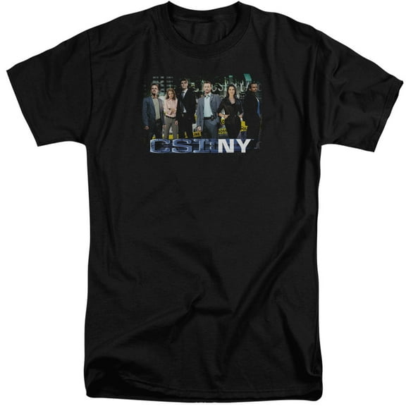 Csi Ny Cast Adult Tall T-Shirt Black