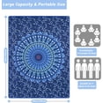 thumbnail image 3 of Picnic Blanket Waterproof Picnic Beach Blanket Waterproof Sandproof Foldable Portable Travel Large Mandala Style Picnic Blanket for Outdoor Camping,Beaches,Parks -Mandala 80" X 60", 3 of 6