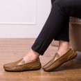 thumbnail image 5 of Summer Men Casual Shoes Moc Toe Genuine Leather Mens Loafers  Breathable Slip on Driving Shoes, 5 of 5