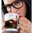thumbnail image 2 of 3drose, Photograph of an Old Red Barn During a Golden Autumn Sunset., 15oz Two-tone Red Mug, 2 of 6