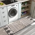 thumbnail image 3 of Boho Black and White Tribal Ethnic Pattern Kitchen Rug Mat,Kitchen Runner Rugs Non Skid Washable,Decorative Kitchen Floor Mats for Kitchen,Sink,Laundry,17"x47.2", 3 of 7