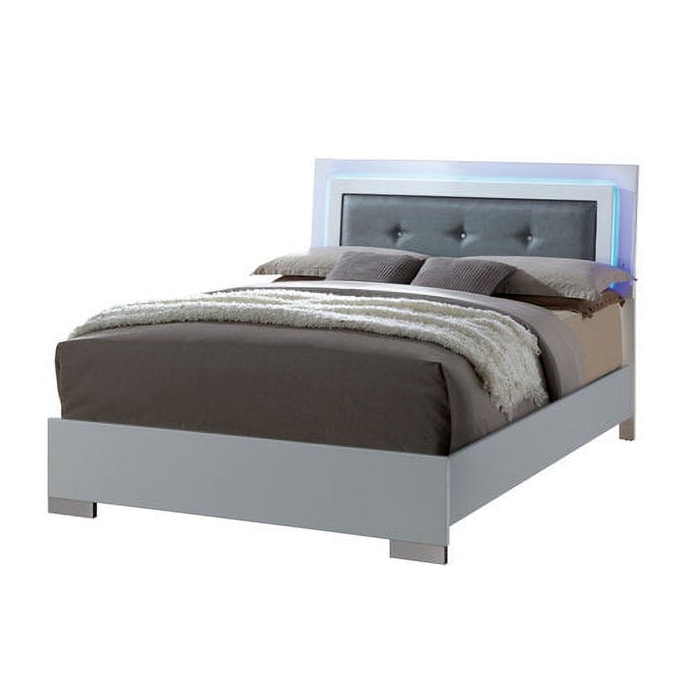 Furniture of America Acrysta Wood White Full 2-Piece Kids Bedroom Set