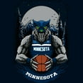 thumbnail image 3 of Game Garment Basketball Team Fan Sports Crewneck Short Sleeve Mens T Shirts - Basketball Graphic Tees Men - Minnesota Navy XS-3XL, 3 of 5