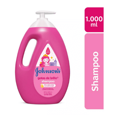 Shampoo Infantil Johnson's Gotas de Brillo 1 Litro