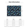 thumbnail image 5 of Naloa Blue Butterfly Flannel Blankets - Thick and Warm Blanket for Winter, Soft Fuzzy Plush King Blanket for All Seasons80"x60", 5 of 6
