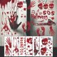 thumbnail image 2 of Calcomanía de Terror sangriento para decoración de ventana de Halloween, huellas de manos, calcomanía escalofriante para interior y exterior, pegatinas para pared y suelo, 2 of 4